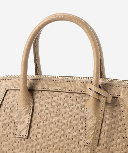 MACKINTOSH LONDON（マッキントッシュ ロンドン）の「メッシュエンボスレザーショルダーバッグ（ショルダーバッグ・レディース・ブラック/ベージュ・FREE）」の12枚目の写真