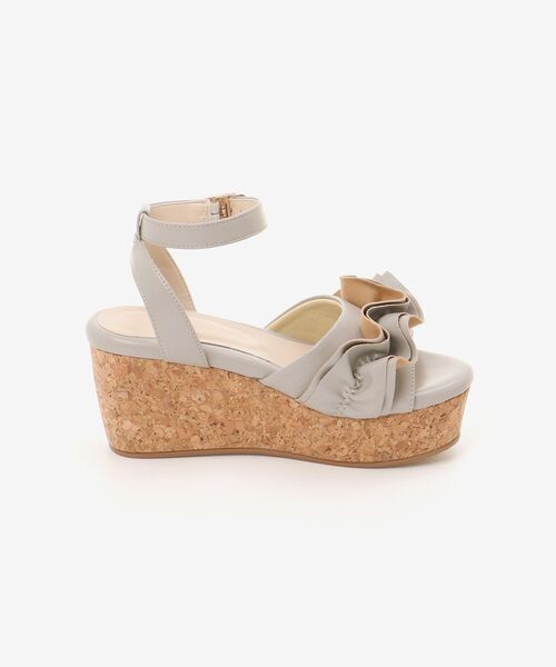 MAJESTIC LEGON(マジェスティックレゴン)の「フカフカフリルサンダル(サンダル・レディース・アイボリー/ブラック/グレイッシュベージュ・MEDIUM/LARGE/SMALL/X-LARGE)」の22枚目の写真