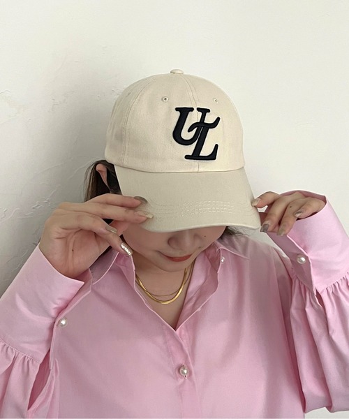 prose verse（プロズヴェール）の「UL刺繍ロゴキャップ（キャップ・レディース・アイボリー/ブラック・ﾌﾘ-）」の11枚目の写真