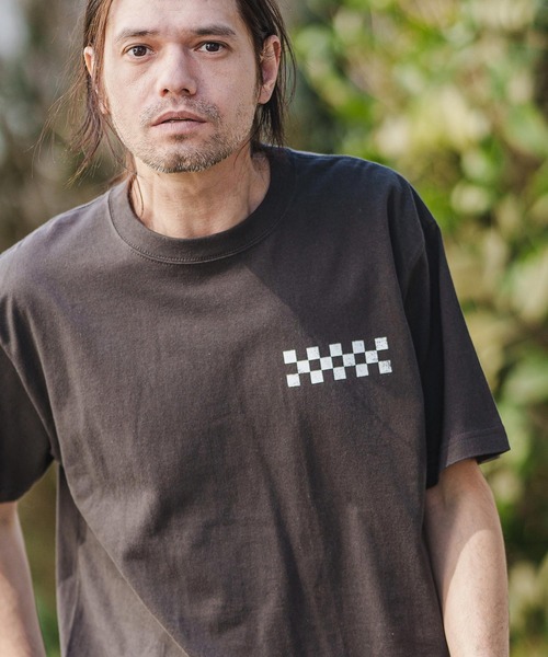 CAMBIO(カンビオ)の「mt8380-スタンダードシルエットプリントT(モーターレーシング)(Tシャツ/カットソー・メンズ・ホワイト/ベージュ/スミクロ・S/M/L/XL)」の18枚目の写真