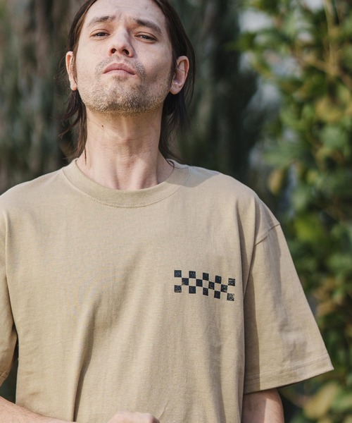 CAMBIO(カンビオ)の「mt8380-スタンダードシルエットプリントT(モーターレーシング)(Tシャツ/カットソー・メンズ・ホワイト/ベージュ/スミクロ・S/M/L/XL)」の16枚目の写真