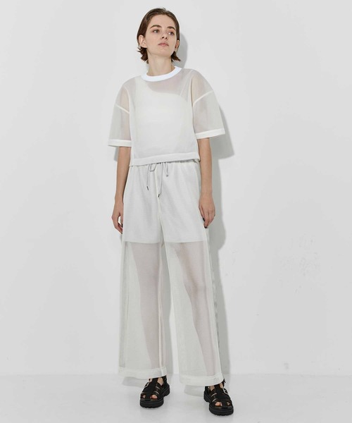 CITY TOKYO（シティトウキョウ）の「ダンボールメッシュトップス（Tシャツ/カットソー・レディース・ブラック/オフホワイト・FREE）」の12枚目の写真