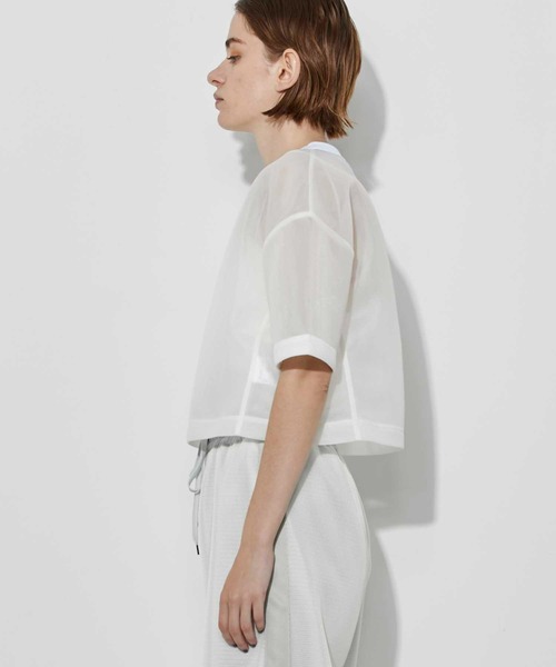 CITY TOKYO（シティトウキョウ）の「ダンボールメッシュトップス（Tシャツ/カットソー・レディース・ブラック/オフホワイト・FREE）」の14枚目の写真