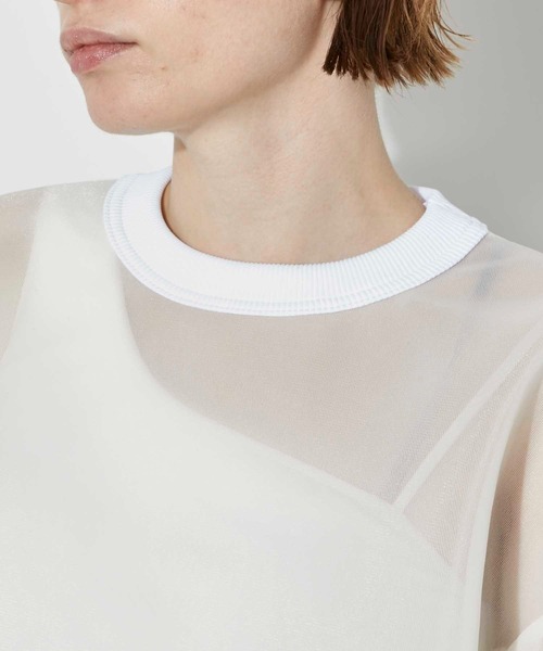 CITY TOKYO（シティトウキョウ）の「ダンボールメッシュトップス（Tシャツ/カットソー・レディース・ブラック/オフホワイト・FREE）」の16枚目の写真