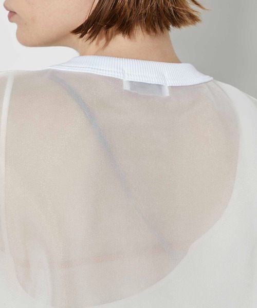 CITY TOKYO（シティトウキョウ）の「ダンボールメッシュトップス（Tシャツ/カットソー・レディース・ブラック/オフホワイト・FREE）」の18枚目の写真