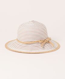 IO（イオ）（イオ）の「ONE DAY Select / Kids Border Raffia Hat（キッズ/子供用） BATT-0054（ハット）」