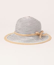 IO（イオ）（イオ）の「ONE DAY Select / Kids Border Raffia Hat（キッズ/子供用） BATT-0054（ハット）」