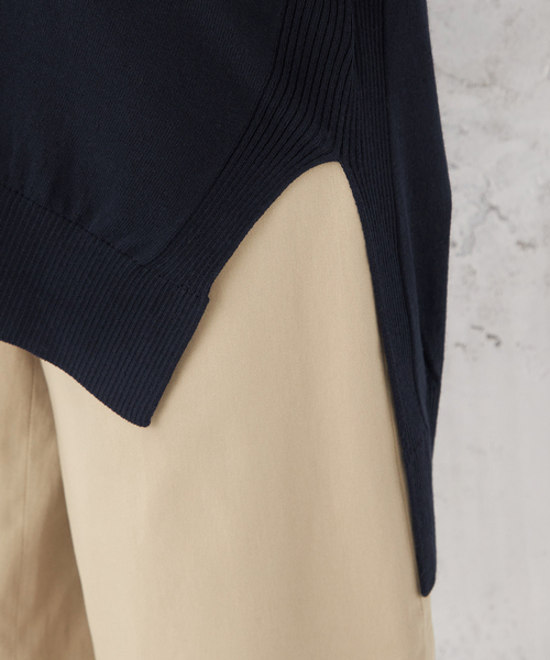 Petit Honfleur（プチオンフルール）の「【UVカット・接触冷感・ウォッシャブル】ロングカーディガン（カーディガン/ボレロ・レディース・ネイビー/ブラック/ベージュ・M/L）」の16枚目の写真