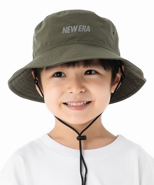 NEW ERA(ニューエラ)の「ニューエラKIDS アドベンチャーハット リフレクターロゴ ONSPOTZ別注(ハット・キッズ・ベージュ/オリーブ/ブラック・S/M/M/L/L/XL)」の1枚目の写真