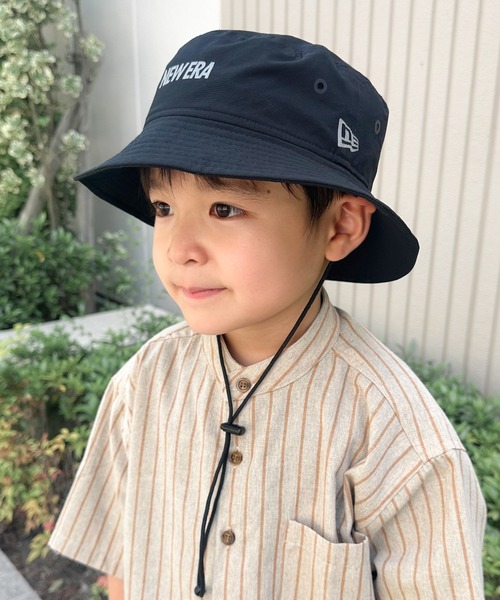 NEW ERA(ニューエラ)の「ニューエラKIDS アドベンチャーハット リフレクターロゴ ONSPOTZ別注(ハット・キッズ・ベージュ/オリーブ/ブラック・S/M/M/L/L/XL)」の9枚目の写真