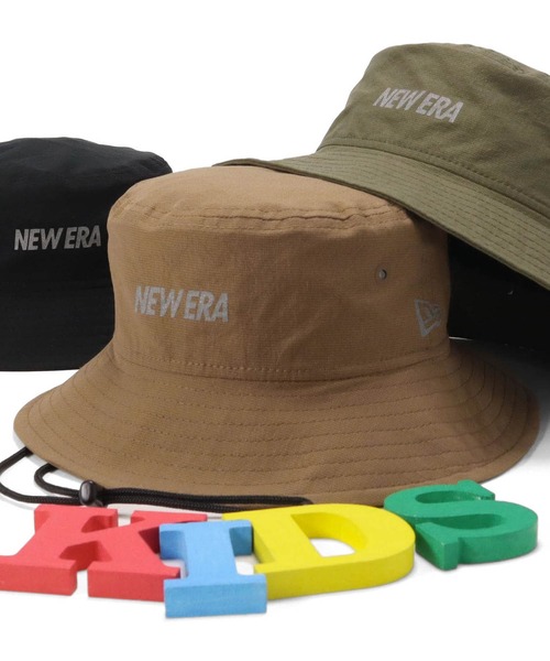 NEW ERA(ニューエラ)の「ニューエラKIDS アドベンチャーハット リフレクターロゴ ONSPOTZ別注(ハット・キッズ・ベージュ/オリーブ/ブラック・S/M/M/L/L/XL)」の10枚目の写真