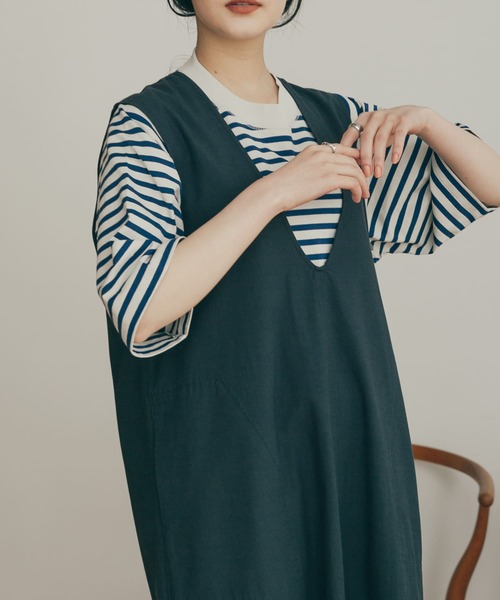 FORK&SPOON(フォークアンドスプーン)の「FORK&SPOON ボーダー5分袖Tシャツ(Tシャツ/カットソー・レディース・ホワイト系その他/アイボリー/ベージュ系その他・1)」の14枚目の写真