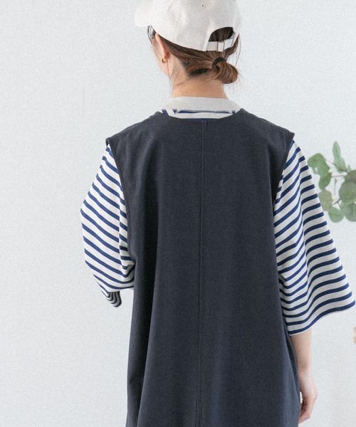 FORK&SPOON(フォークアンドスプーン)の「FORK&SPOON ボーダー5分袖Tシャツ(Tシャツ/カットソー・レディース・ホワイト系その他/アイボリー/ベージュ系その他・1)」の16枚目の写真