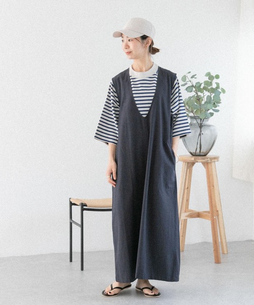 FORK&SPOON(フォークアンドスプーン)の「FORK&SPOON ボーダー5分袖Tシャツ(Tシャツ/カットソー・レディース・ホワイト系その他/アイボリー/ベージュ系その他・1)」の18枚目の写真