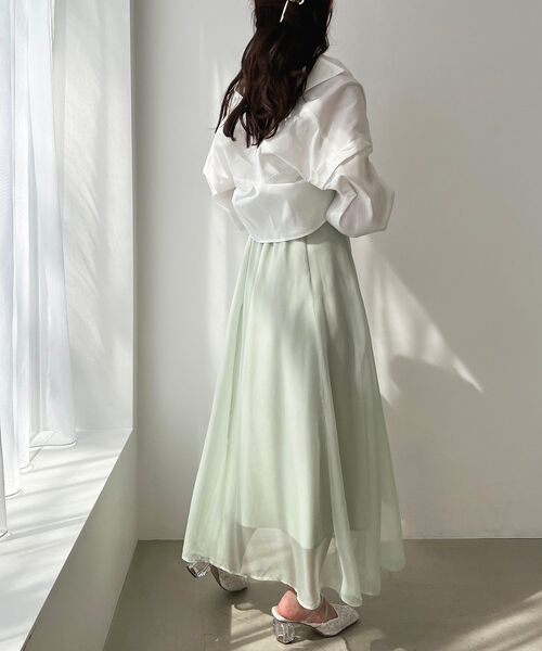 MAJESTIC LEGON（マジェスティックレゴン）の「パールボタン肩あき2wayシャツ（シャツ/ブラウス・レディース・ネイビー/ピンク/イエロー/オフホワイト/ブルー系その他2・MEDIUM）」の20枚目の写真