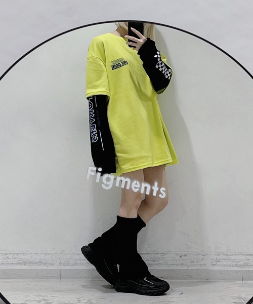 Figments（フィグメンツ）の「ナイロンレッグウォーマー（ソックス/靴下・レディース・ブラック/ホワイト・FREE）」の5枚目の写真