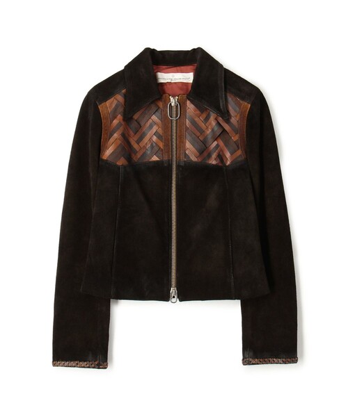TOMORROWLAND (トゥモローランド)の「GOLDEN GOOSE DELUXE BRAND MIRA レザージャケット(その他アウター・レディース・ブラック・XS/XXS)」の1枚目の写真