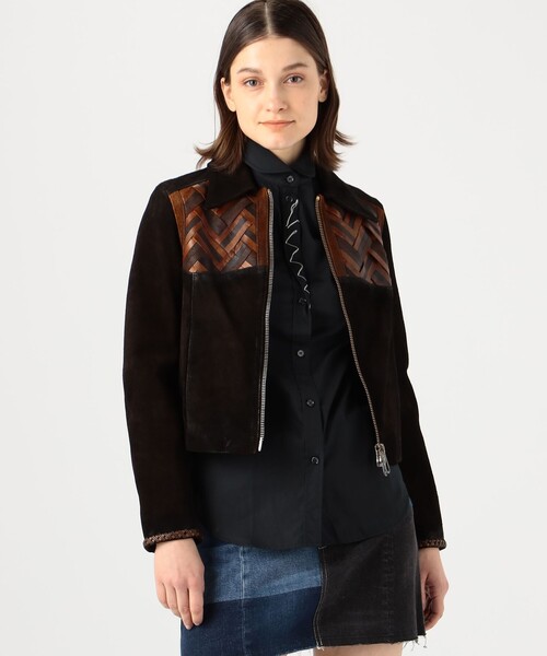 TOMORROWLAND (トゥモローランド)の「GOLDEN GOOSE DELUXE BRAND MIRA レザージャケット(その他アウター・レディース・ブラック・XS/XXS)」の3枚目の写真