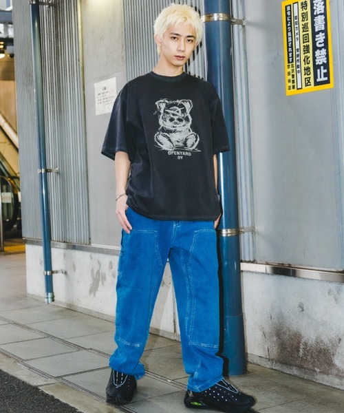 OY（オーワイ）の「『OY/オーワイ』PIGMENT SKETCH ODOLLY/ピグメント スケッチ オードリー（Tシャツ/カットソー・メンズ・ブラック・M/L）」の14枚目の写真