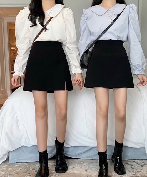 Silly(シリー)の「ハイウエストスリットミニスカート(スカート・レディース・ブラック・LARGE/MEDIUM/SMALL)」の5枚目の写真