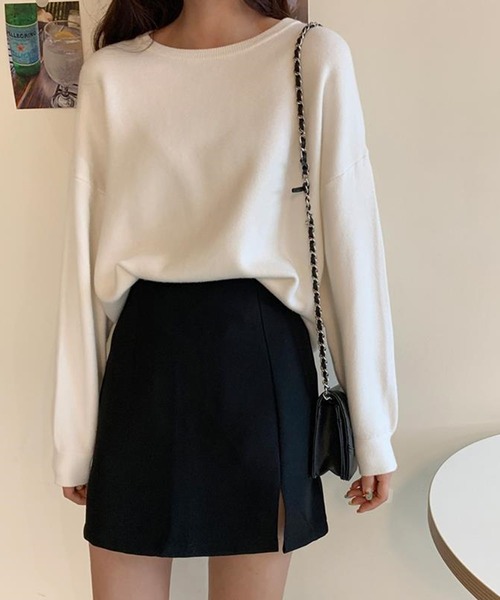 Silly(シリー)の「ハイウエストスリットミニスカート(スカート・レディース・ブラック・LARGE/MEDIUM/SMALL)」の9枚目の写真