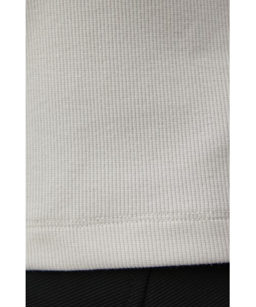 AZUL by moussy（アズールバイマウジー）の「A/B BASIC RIB CROPPED Tシャツ/アズールベーシックリブクロップドTシャツ（Tシャツ/カットソー・レディース・パープル/アイボリー/ブラック・SMALL/MEDIUM）」の13枚目の写真