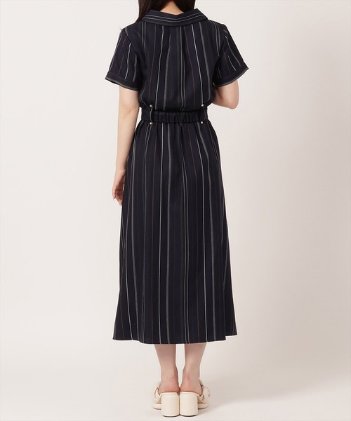 REDYAZEL(レディアゼル)の「ストライプワンピース(ワンピース・レディース・オフホワイト/ネイビー/グリーン/ブルー系その他/キャメル/ボルドー・SMALL/MEDIUM)」の22枚目の写真