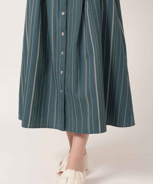 REDYAZEL(レディアゼル)の「ストライプワンピース(ワンピース・レディース・オフホワイト/ネイビー/グリーン/ブルー系その他/キャメル/ボルドー・SMALL/MEDIUM)」の20枚目の写真