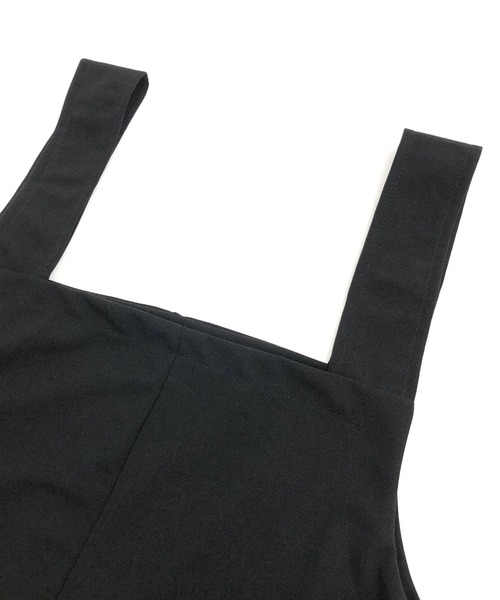 SHEENA（シーナ）の「裾スリットリラックスサロペット（サロペット/オーバーオール・レディース・ブラック・M/S）」の18枚目の写真