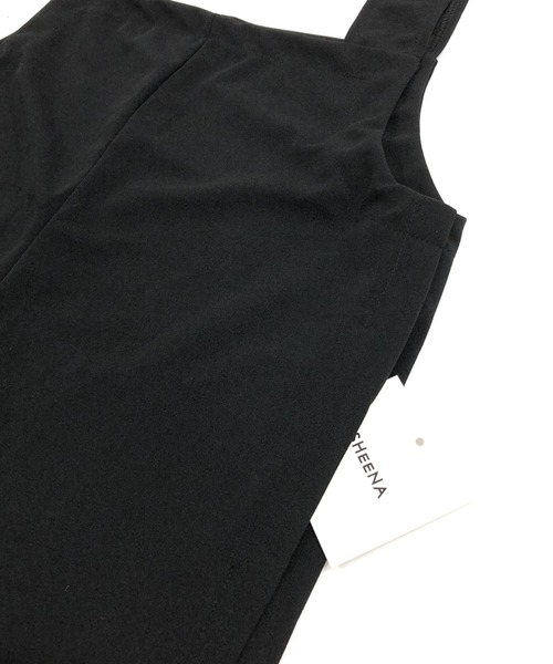 SHEENA（シーナ）の「裾スリットリラックスサロペット（サロペット/オーバーオール・レディース・ブラック・M/S）」の22枚目の写真