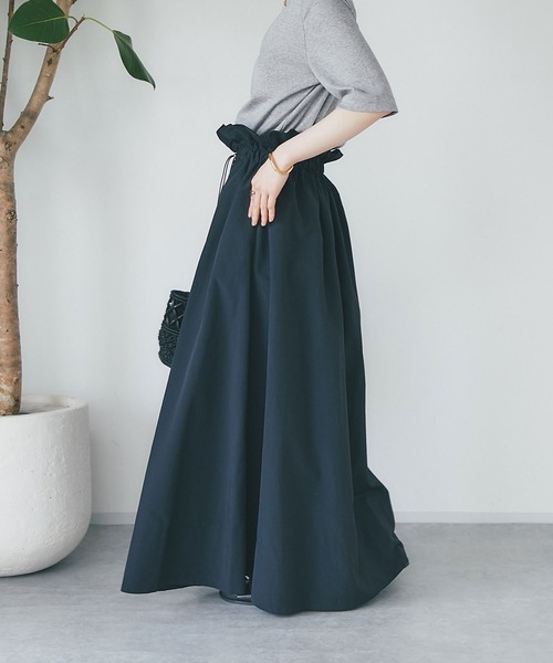 RIVE DROITE（リヴドロワ）の「maiさんコラボスカート（スカート・レディース・ブラック/カーキ・FREE/S）」の3枚目の写真