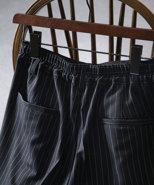 ２タックワイドストレートストライプスラックス Two tuck wide straight stripe slacks / 2タックワイド
