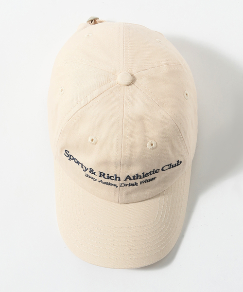 SPORTY&RICH(スポーティアンドリッチ)の「【SPORTY&RICH / スポーティアンドリッチ】ATHLETIC CLUB HAT(キャップ・メンズ・ホワイト系その他・FREE)」の2枚目の写真