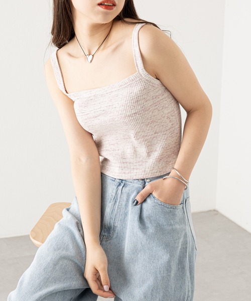 Chico(チコ)の「メランジキャミ(キャミソール・レディース・ピンク/ブラック/ブルー/ホワイト・FREE)」の21枚目の写真