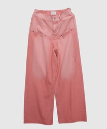 《UNISEX / サイズ展開あり》スラッシュポケットブラストワイドデニム