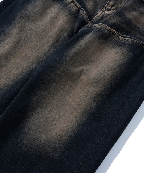 WHO'S WHO gallery（フーズフーギャラリー）の「《UNISEX / サイズ展開あり》スラッシュポケットブラストワイドデニム（デニムパンツ・レディース・ネイビー/ネイビー系1/ブルー系その他2/ライトグレー/サックスブルー/ブルー/サンドベージュ/ブルー系その他3/ベージュ系その他/グレー系その他/ブルー系その他4/ピンク/ピンク系その他/ネイビー系2/グレー系その他2・FREE/SMALL/X-LARGE/LARGE/X-SMALL）」の18枚目の写真