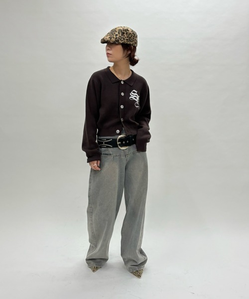 《UNISEX / サイズ展開あり》スラッシュポケットブラストワイドデニム（デニムパンツ）｜WHO'S WHO gallery（フーズフーギャラリー）