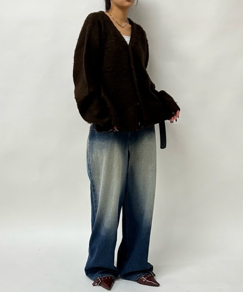 《UNISEX / サイズ展開あり》スラッシュポケットブラストワイドデニム（デニムパンツ）｜WHO'S WHO gallery（フーズフーギャラリー）