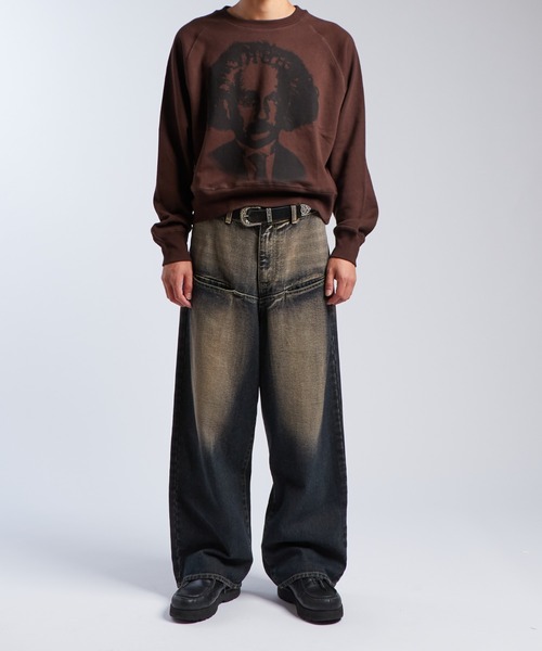 who's who galleryスラッシュポケットブラストワイドデニム セール】《UNISEX / サイズ展開あり》スラッシュポケット