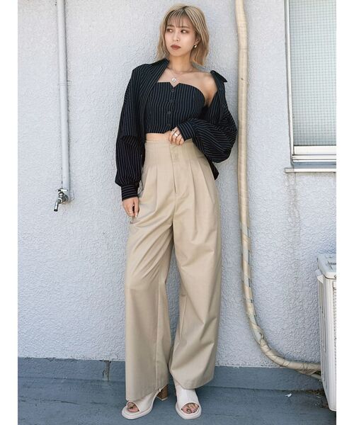 EMODA(エモダ)の「オープントゥーフィットブーツ(ブーツ・レディース・ブラック/アイボリー・LARGE/SMALL/MEDIUM)」の14枚目の写真