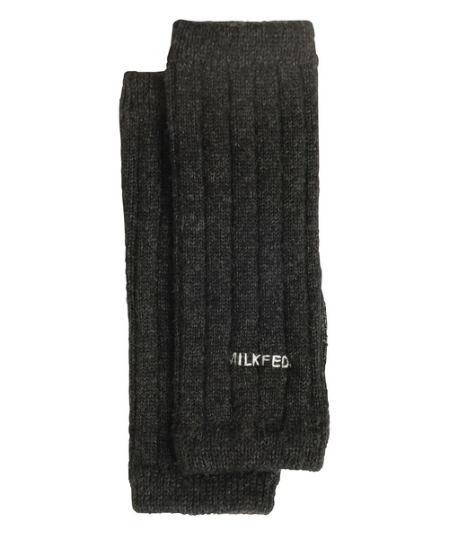 MILKFED.（ミルクフェド）の「LOGO ARM WARMER（アームカバー・レディース・オフホワイト/ライトグリーン/チャコール・ONE SIZE）」の3枚目の写真