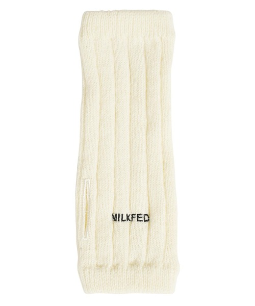 MILKFED.（ミルクフェド）の「LOGO ARM WARMER（アームカバー・レディース・オフホワイト/ライトグリーン/チャコール・ONE SIZE）」の9枚目の写真