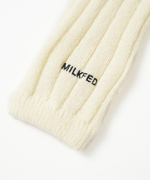 MILKFED.（ミルクフェド）の「LOGO ARM WARMER（アームカバー・レディース・オフホワイト/ライトグリーン/チャコール・ONE SIZE）」の12枚目の写真