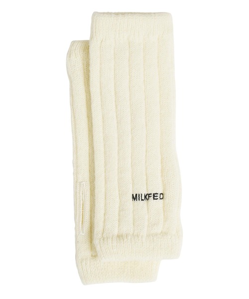 MILKFED.（ミルクフェド）の「LOGO ARM WARMER（アームカバー・レディース・オフホワイト/ライトグリーン/チャコール・ONE SIZE）」の18枚目の写真