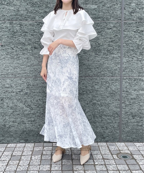 TORTE（トルテ）の「オーガンマーメイドスカート（スカート・レディース・ダークブルー/ブラック/ベージュ・FREE）」の16枚目の写真