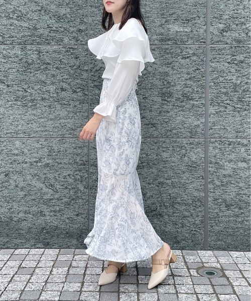 TORTE（トルテ）の「オーガンマーメイドスカート（スカート・レディース・ダークブルー/ブラック/ベージュ・FREE）」の18枚目の写真