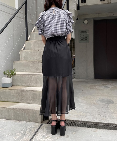 TORTE（トルテ）の「オーガンマーメイドスカート（スカート・レディース・ダークブルー/ブラック/ベージュ・FREE）」の11枚目の写真