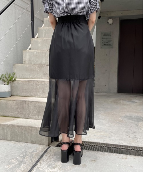 TORTE（トルテ）の「オーガンマーメイドスカート（スカート・レディース・ダークブルー/ブラック/ベージュ・FREE）」の13枚目の写真