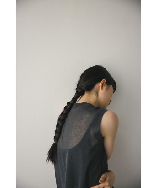 STYLEMIXER(スタイルミキサー)の「ウォッシャブルリネンミックスニットタンク(タンクトップ・レディース・アイボリー/ブラック/チャコールグレー/ピンク・FREE)」の21枚目の写真