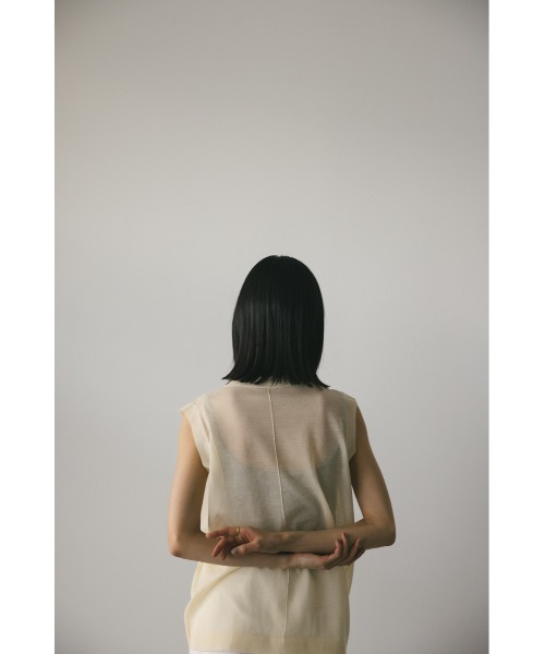 STYLEMIXER(スタイルミキサー)の「ウォッシャブルリネンミックスニットタンク(タンクトップ・レディース・アイボリー/ブラック/チャコールグレー/ピンク・FREE)」の11枚目の写真